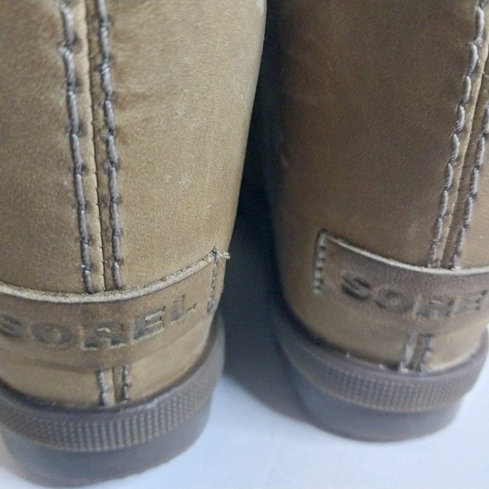 SOREL 8.5 Women's Taupe Lace-Up Boots - Picture 7 of 15
